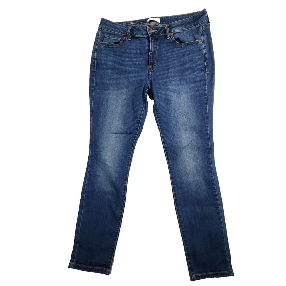 Sonoma Skinny Blue Jeans Women 12 Medium Wash Stretch Denim Casual Classic - Picture 2 of 8